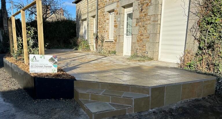 Terrasse en dallage opus 4 formats