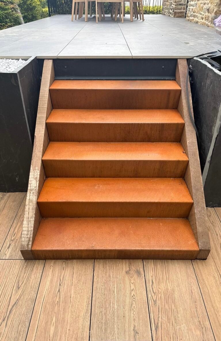 Escalier en corten