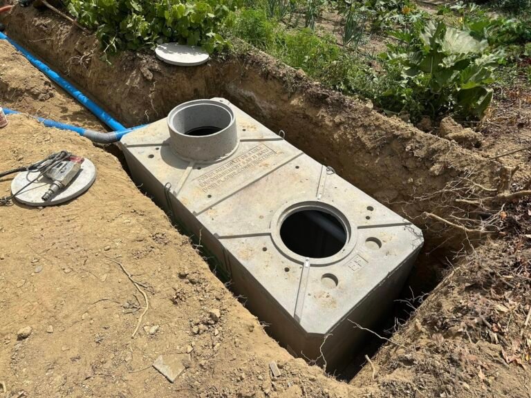 Cuve de récuparation d'eau enterrée